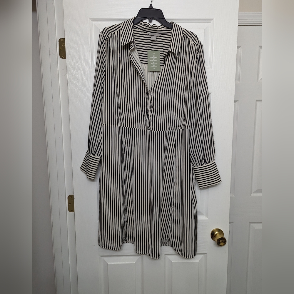 Striped shirt dress- NWT